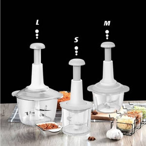 Manual Food Chopper, Multifunctional Vegetable Cutter, Speedy Chopper, Hand Press Manual Speedy Chopper, Multifunctional Vegetable Cutter – 2l